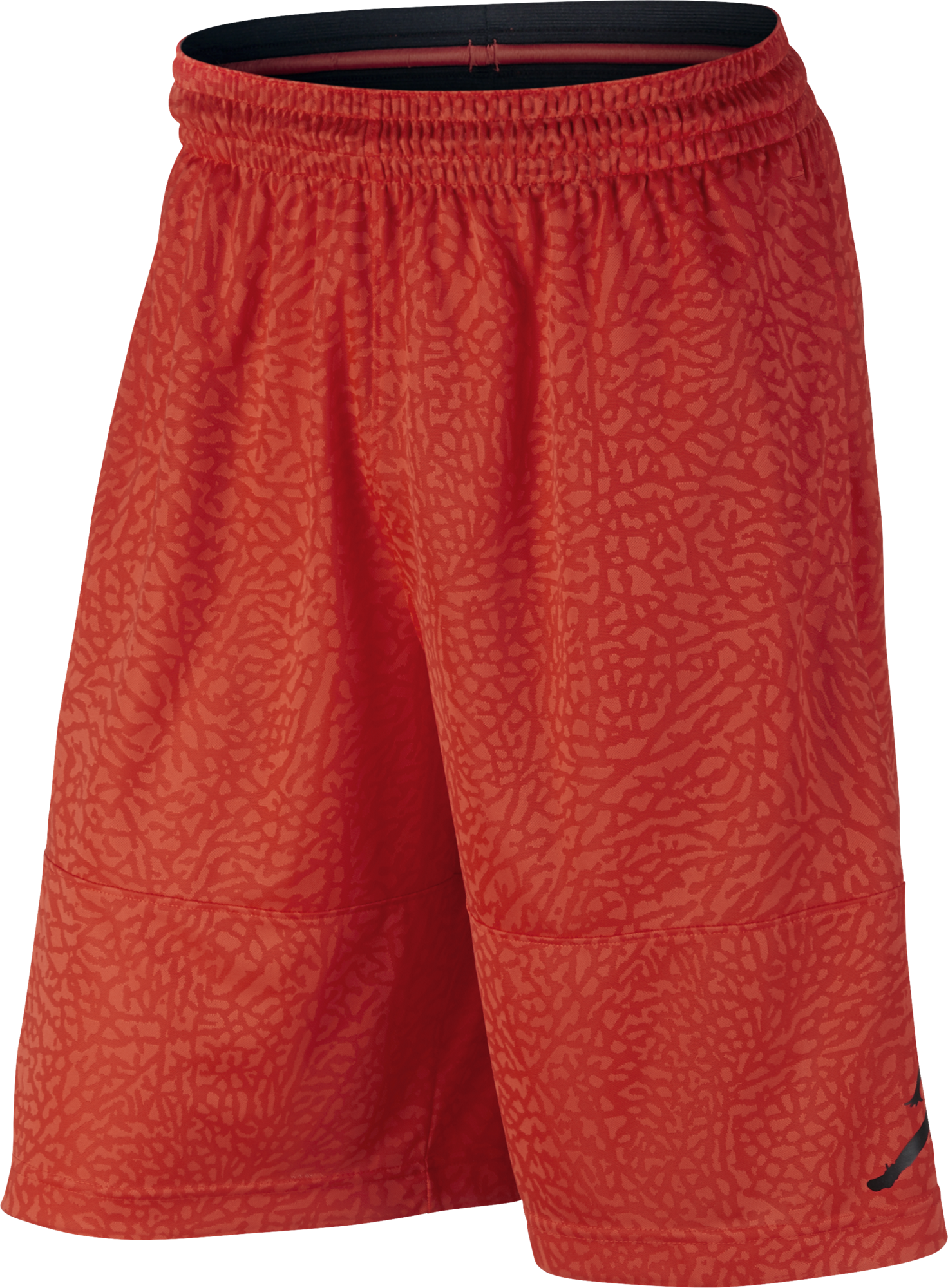 NIKE AIR JORDAN ELEPHANT PRINT BLOCKOUT BASKETBALL SHORT MAX ORANGE
