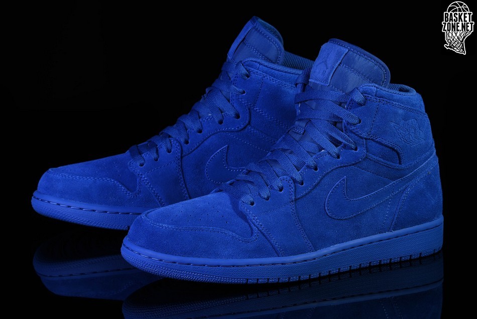 blue suede nike high tops