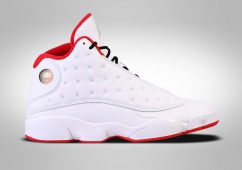 jordan 13 blanco con rojo