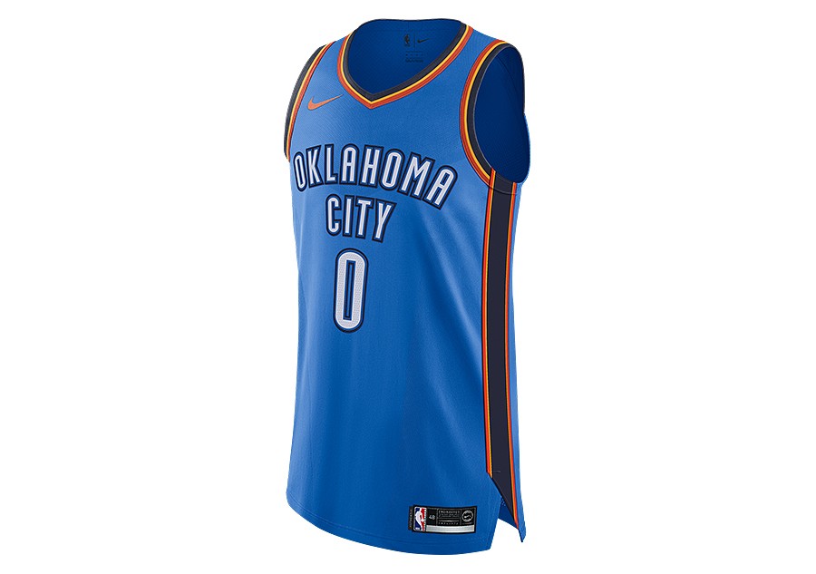RUSSELL WESTBROOK AUTHENTIC JERSEY 