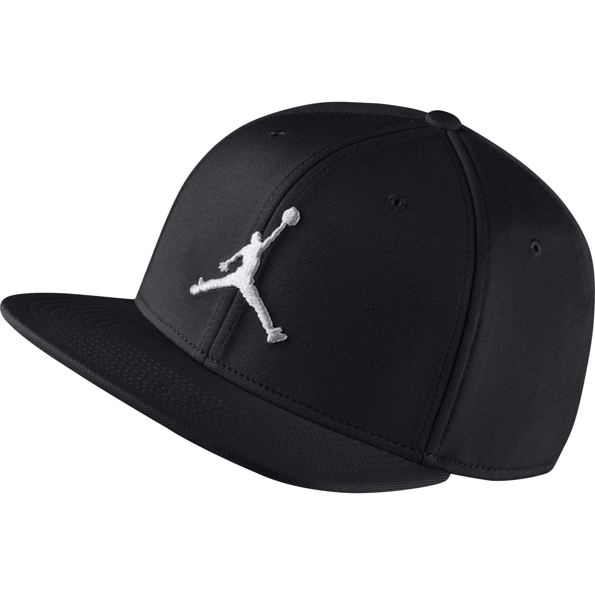 NIKE AIR JORDAN JUMPMAN SNAPBACK HAT BLACK WHITE