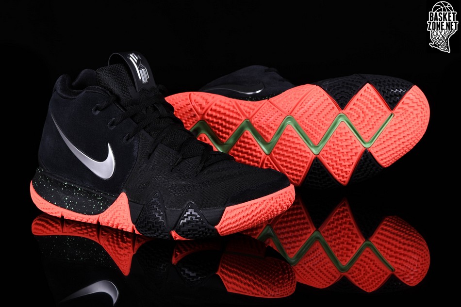 nike kyrie 4 black metallic silver