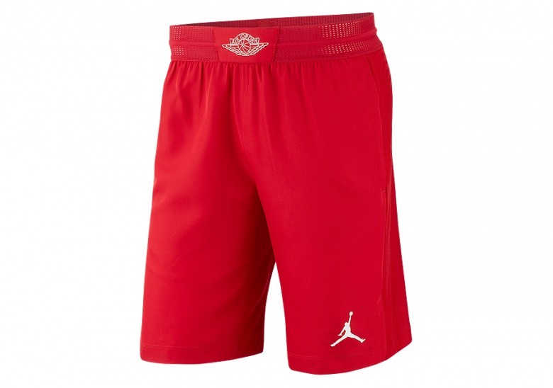 red jordan basketball shorts