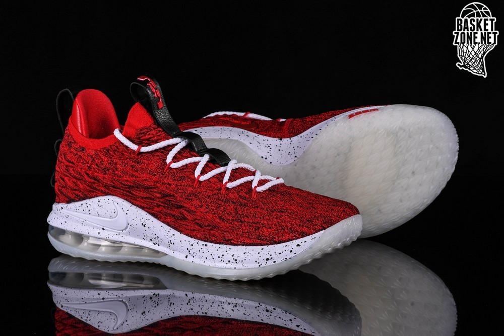 red lebron 15 low