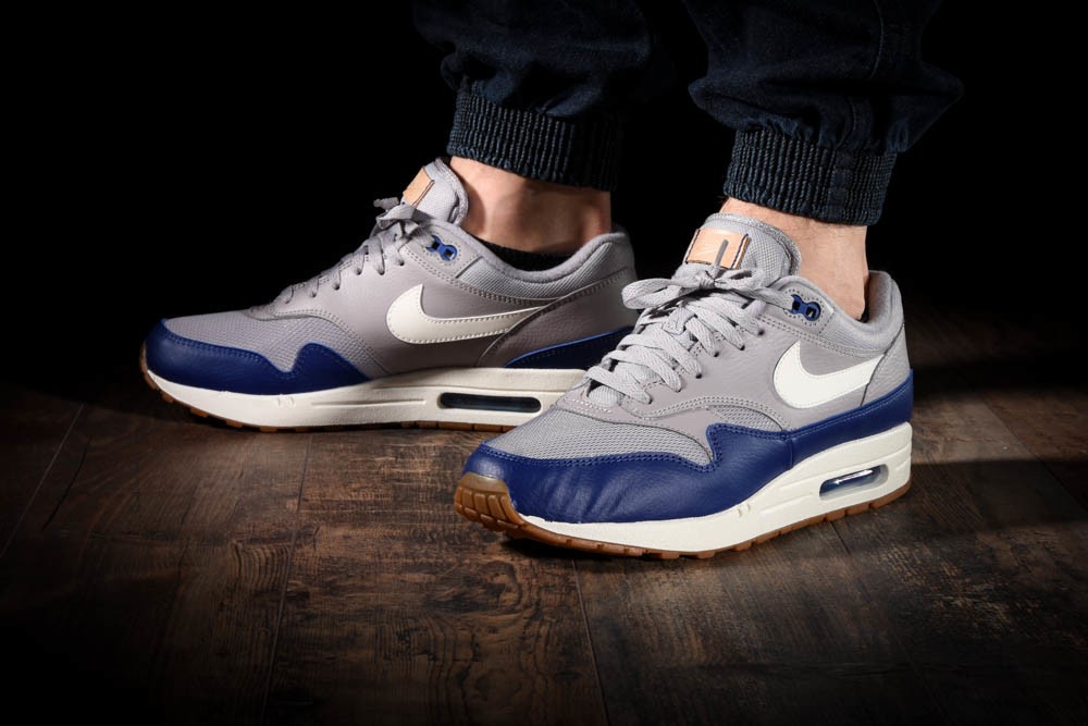 NIKE AIR MAX 1 GREY ROYAL BLUE