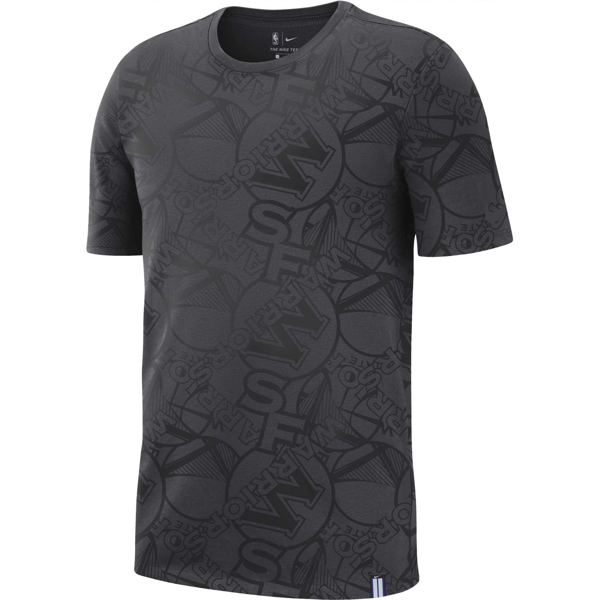 NIKE NBA GOLDEN STATE WARRIORS TEE ANTHRACITE