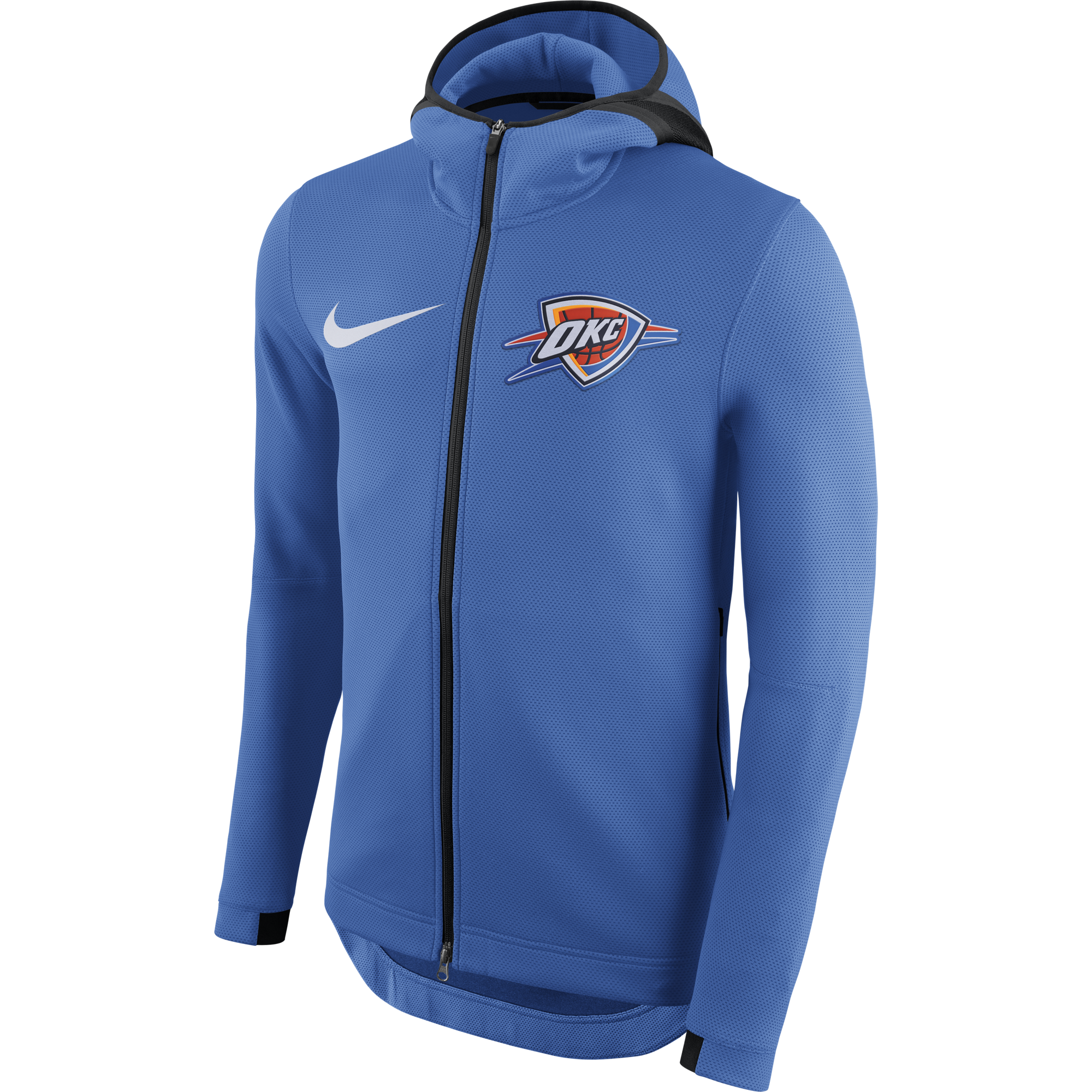 NIKE NBA OKLAHOMA CITY THUNDERM THERMAFLEX HOODIE SIGNAL BLUE