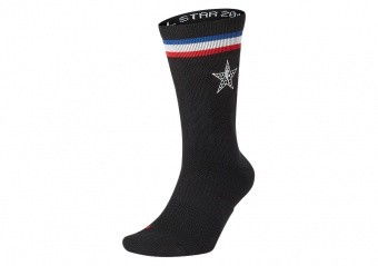 NIKE NBA ALL STAR ELITE CREW SOCKS BLACK