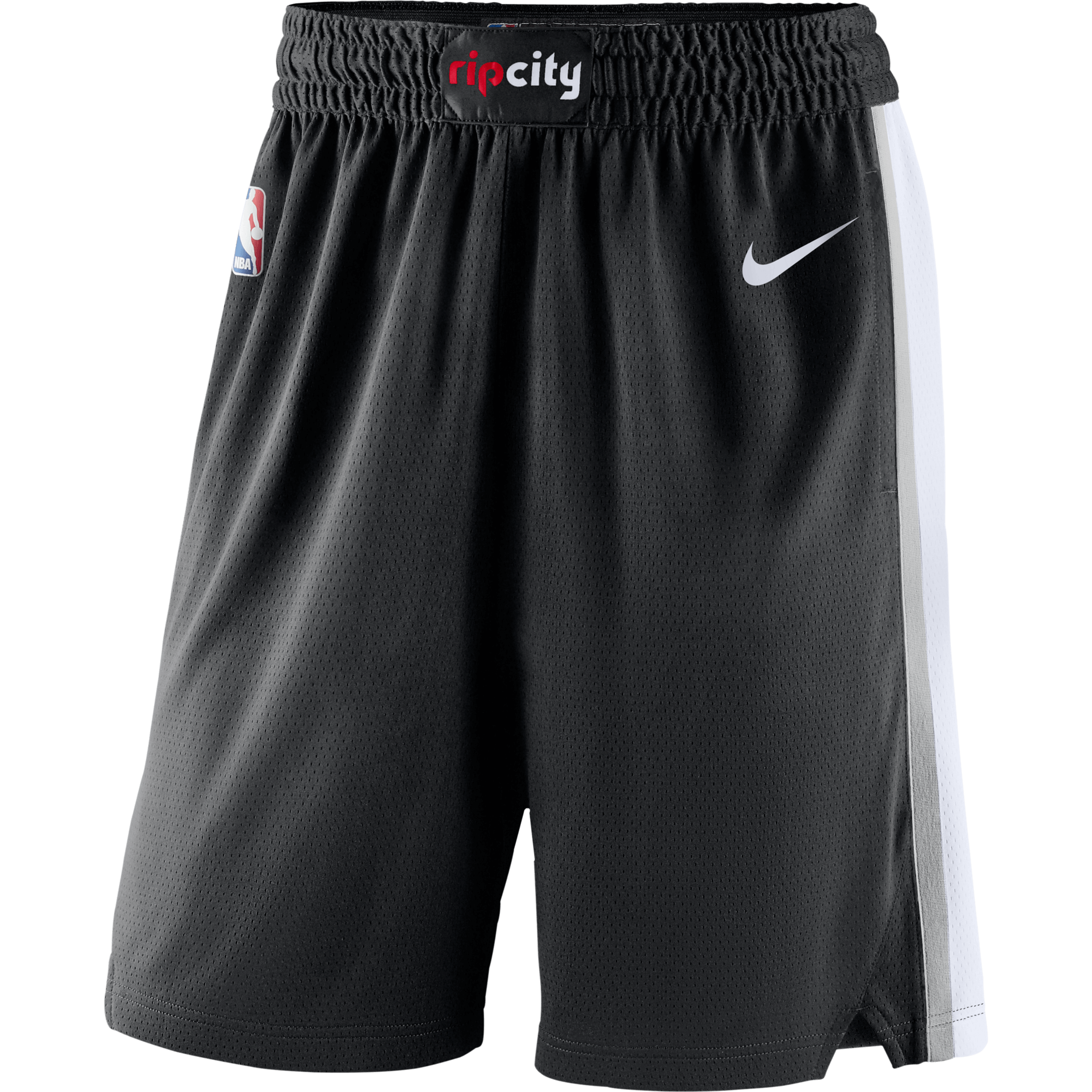 NIKE NBA PORTLAND TRAIL BLAZERS SWINGMAN ROAD SHORTS BLACK
