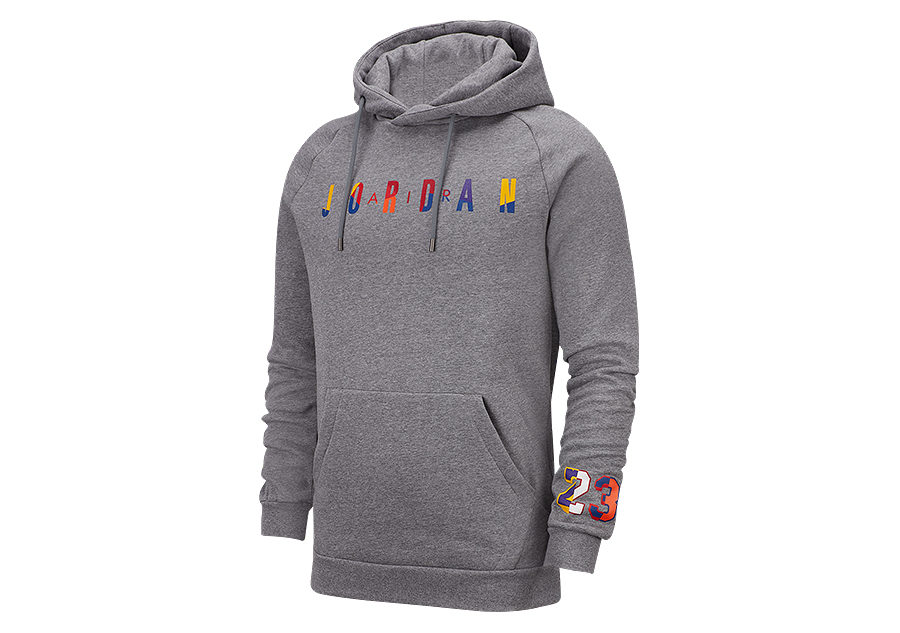 NIKE AIR JORDAN DNA PULLOVER FLEECE HOODIE CARBON HEATHER fur 77 50 Basketzone