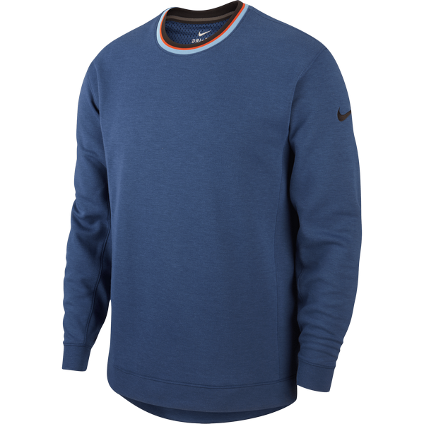 NIKE DRI-FIT LONG SLEEVE TOP COASTAL BLUE