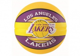 SPALDING NBA TEAM L.A LAKERS SIZE 5 YELLOW