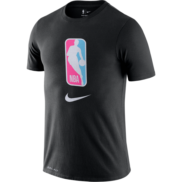 NIKE NBA TEAM 31 DRY TEE BLACK LASER FUCHSIA