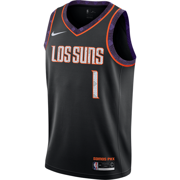 NIKE NBA PHOENIX SUNS DEVIN BOOKER CITY EDITION SWINGMAN JERSEY BLACK