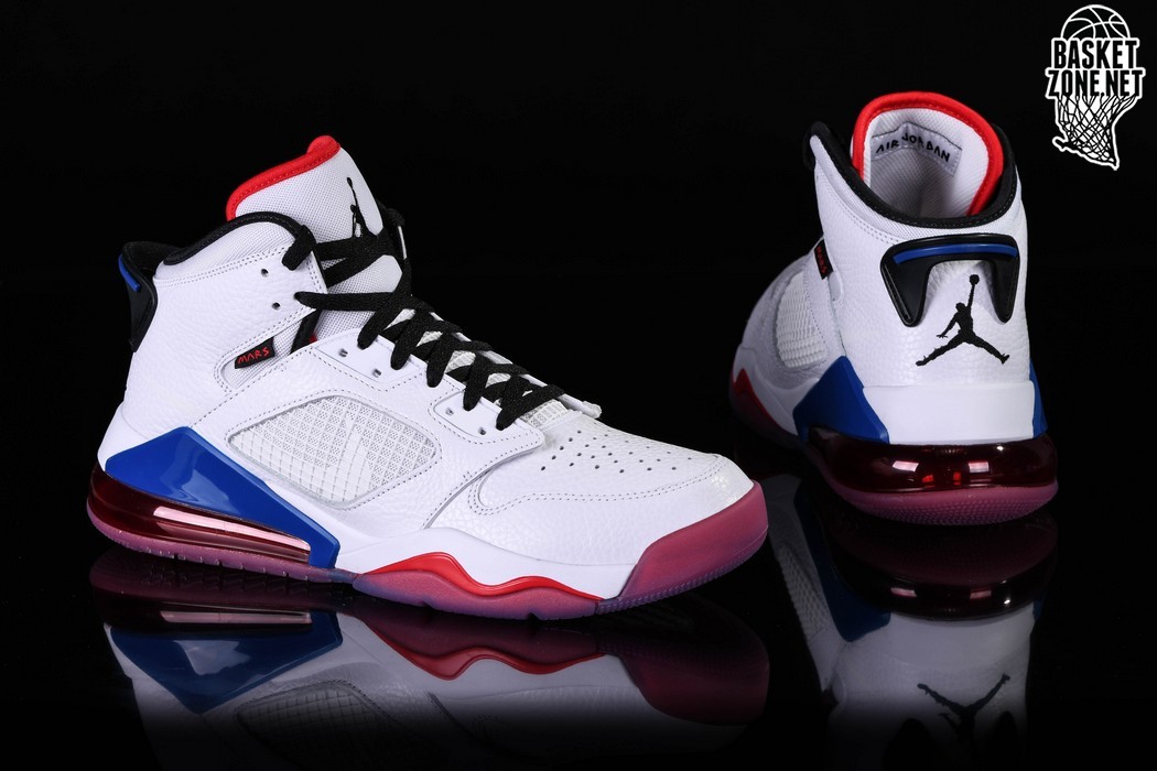 jordan white blue red