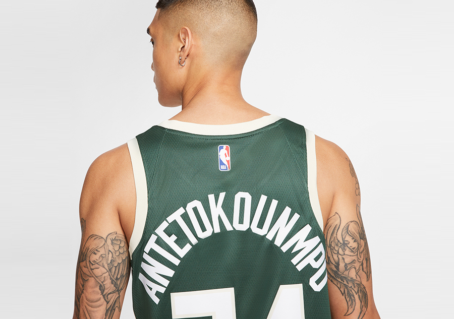 NIKE NBA MILWAUKEE BUCKS GIANNIS ANTETOKOUNMPO SWINGMAN JERSEY ROAD FIR fur 89 00 Basketzone