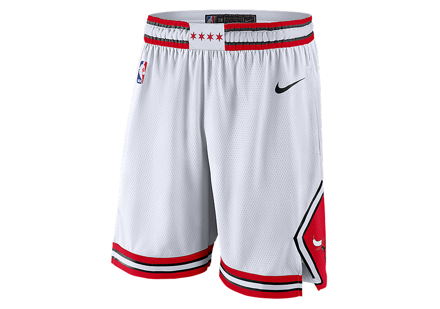 Nike Nba Chicago Bulls Swingman Home Shorts White F R Basketzone Net