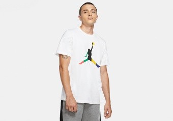 NIKE AIR JORDAN SPORT DNA JUMPMAN CREW TEE WHITE