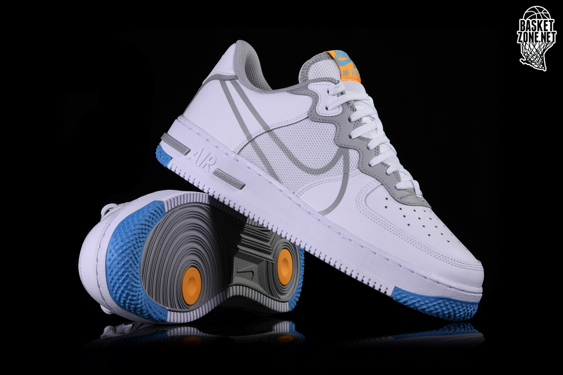 white and pl blue air force 1
