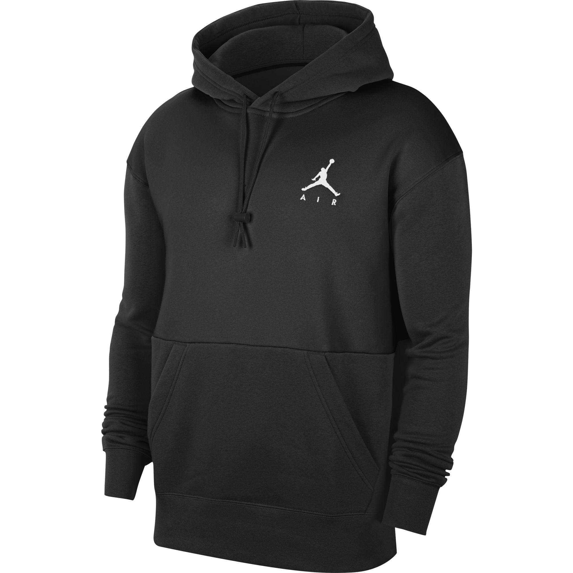 NIKE AIR JORDAN JUMPMAN AIR FLEECE PULLOVER HOODIE BLACK