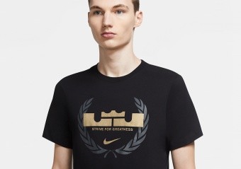 NIKE LEBRON JAMES LOGO DRI-FIT TEE BLACK price €35.00