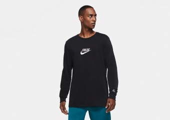 NIKE GIANNIS ANTETOKOUNMPO FREAK LONG-SLEEVE TEE BLACK