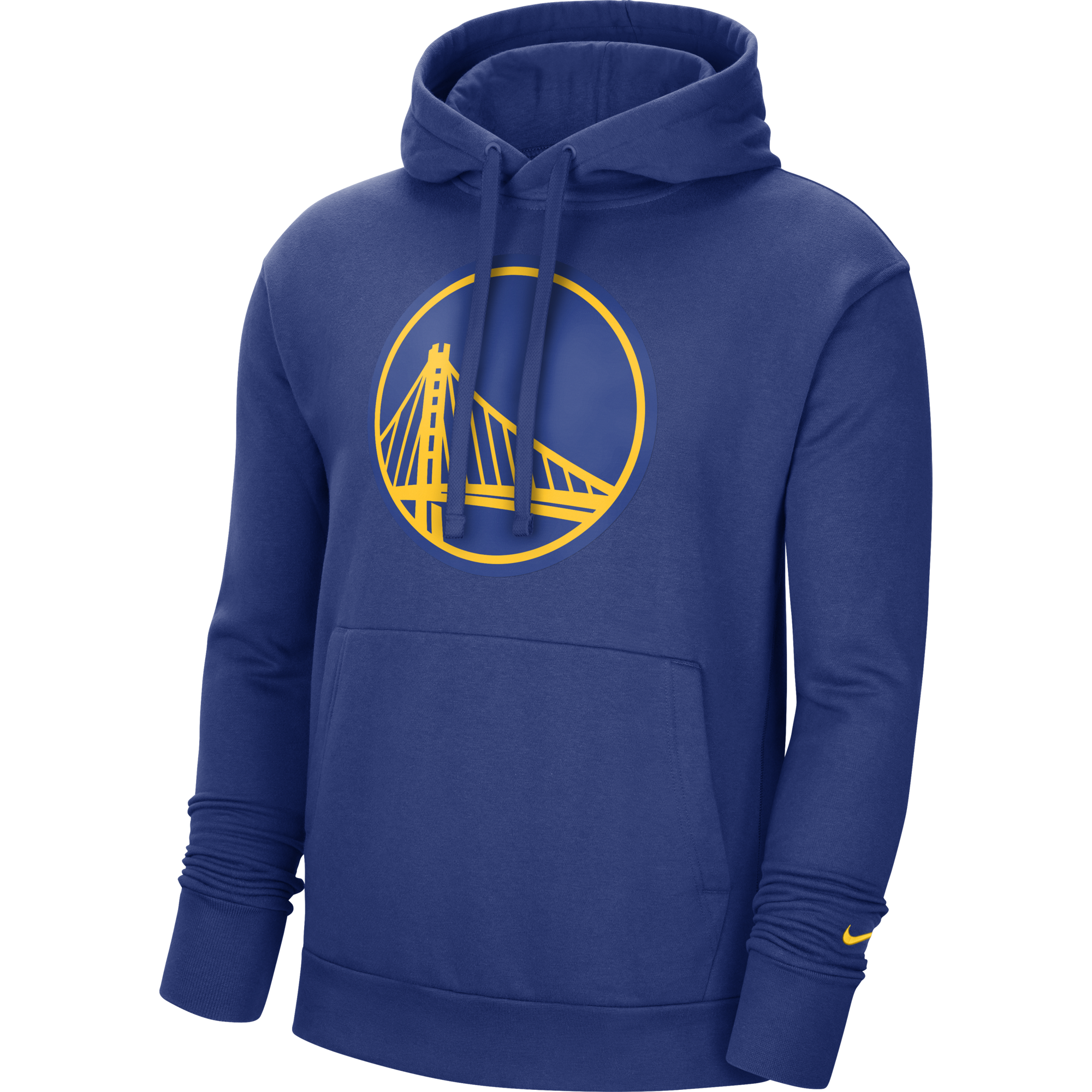 NIKE NBA GOLDEN STATE WARRIORS ESSENTIAL PULLOVER HOODIE RUSH BLUE