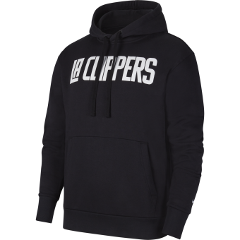 NIKE NBA LOS ANGELES CLIPPERS CITY EDITION LOGO PULLOVER FLEECE HOODIE