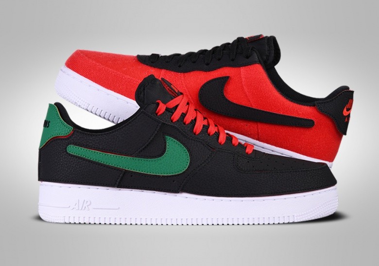 AIR FORCE 1 1/1 BLACK RED GREEN