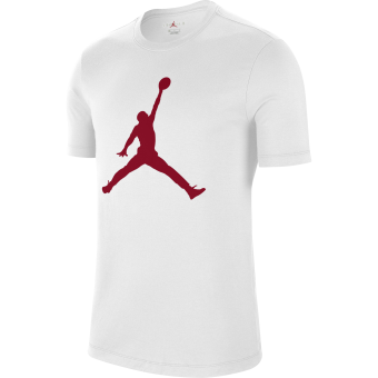 NIKE AIR JORDAN JUMPMAN TEE WHITE GYM RED