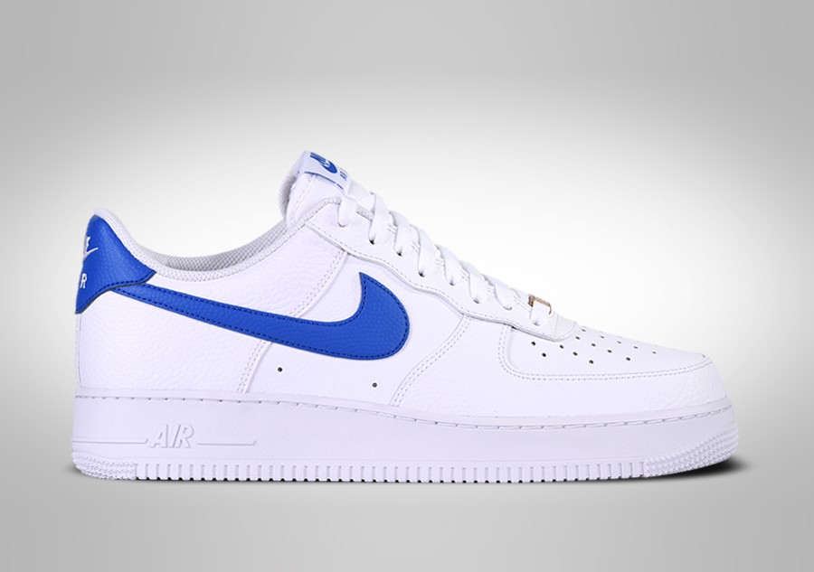 royal blue and white air force ones