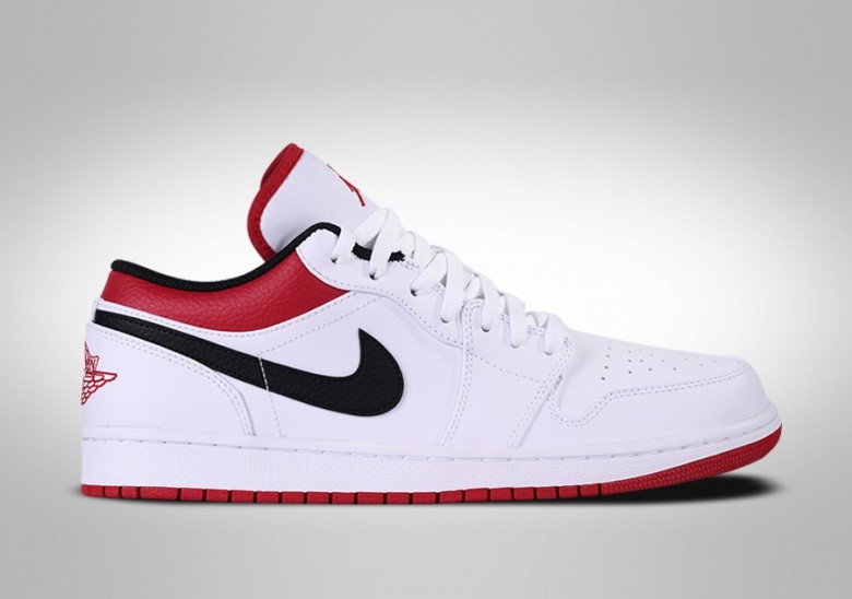 NIKE AIR JORDAN 1 RETRO LOW WHITE UNIVERSITY RED