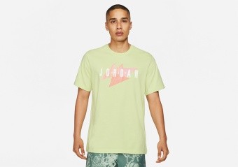 NIKE AIR JORDAN JUMPMAN AIR WORDMARK TEE LIMELIGHT