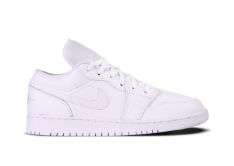 NIKE AIR JORDAN 1 RETRO LOW GS TRIPLE WHITE