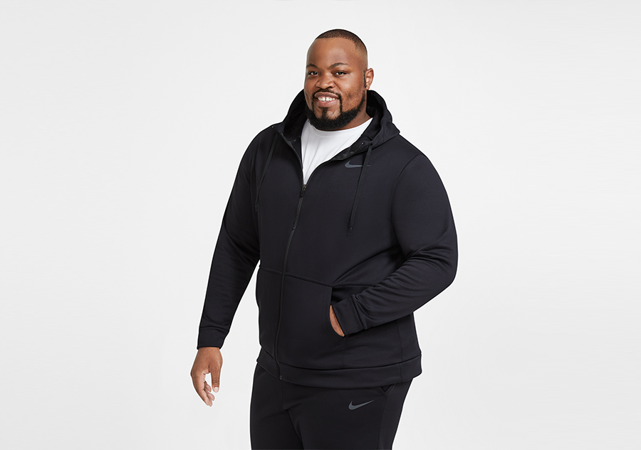 Black nike zip up sweater online