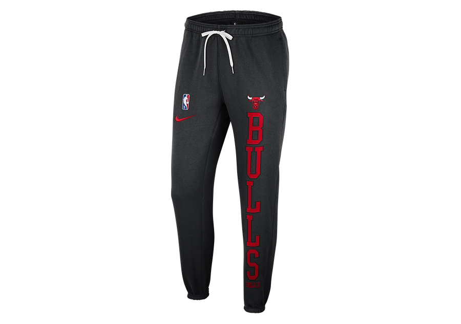 NIKE CHICAGO BULLS PANTS FLEECE COURTSITE 75 BLACK