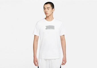 NIKE AIR JORDAN DRI-FIT SPORT DNA TEE WHITE