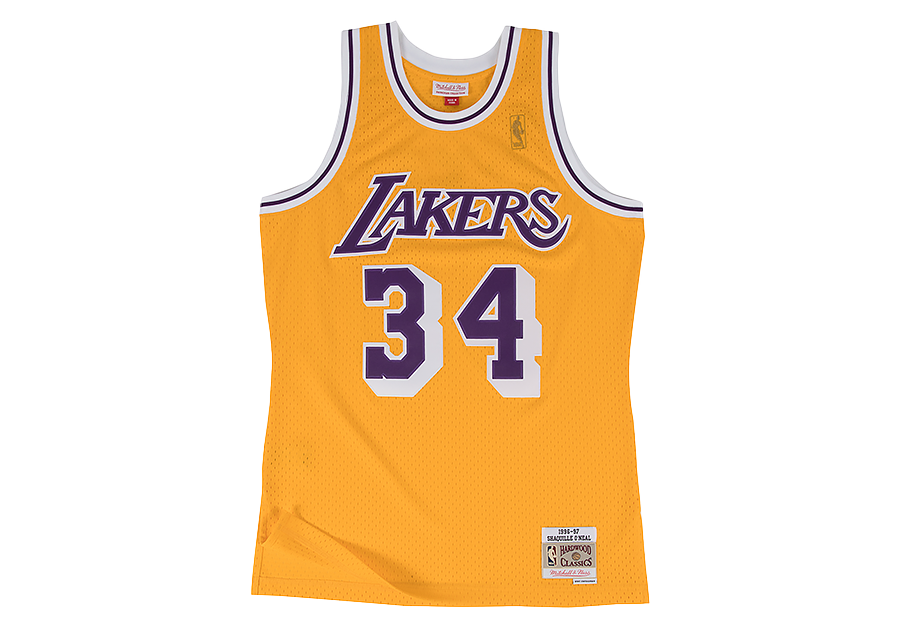 MITCHELL & NESS NBA SWINGMAN JERSEY LOS ANGELES LAKERS - SHAQUILLE ONEAL #34