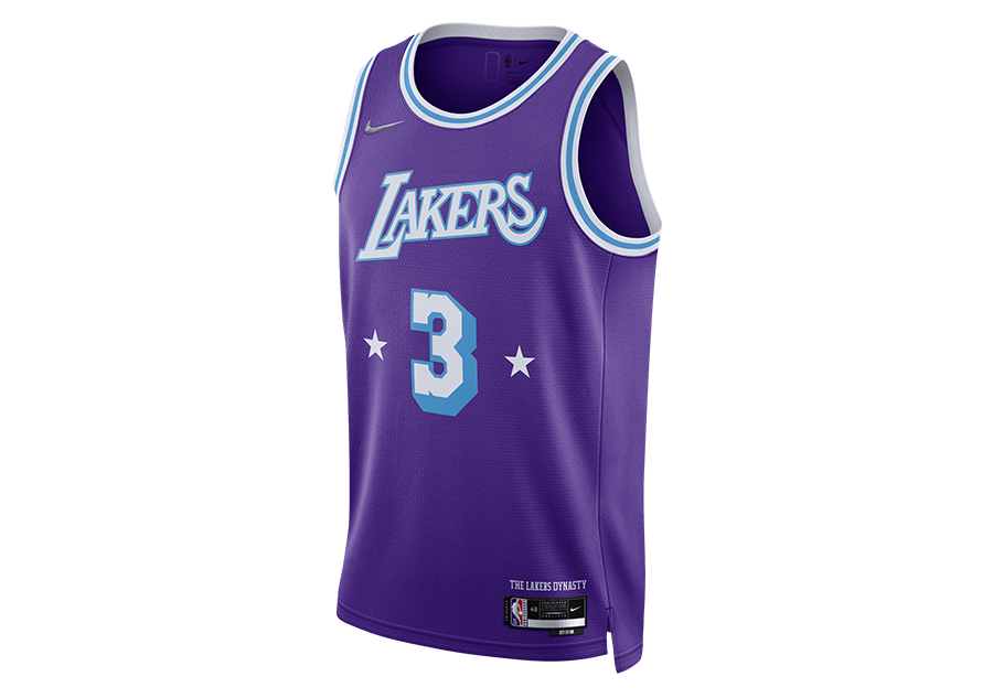 NIKE NBA LOS ANGELES LAKERS ANTHONY DAVIS CITY EDITION 2021 SWINGMAN JERSEY FIELD PURPLE fur 112 50 Basketzone