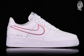 NIKE AIR FORCE 1 LOW JUST DO IT WHITE FIRE RED por | Basketzone.net