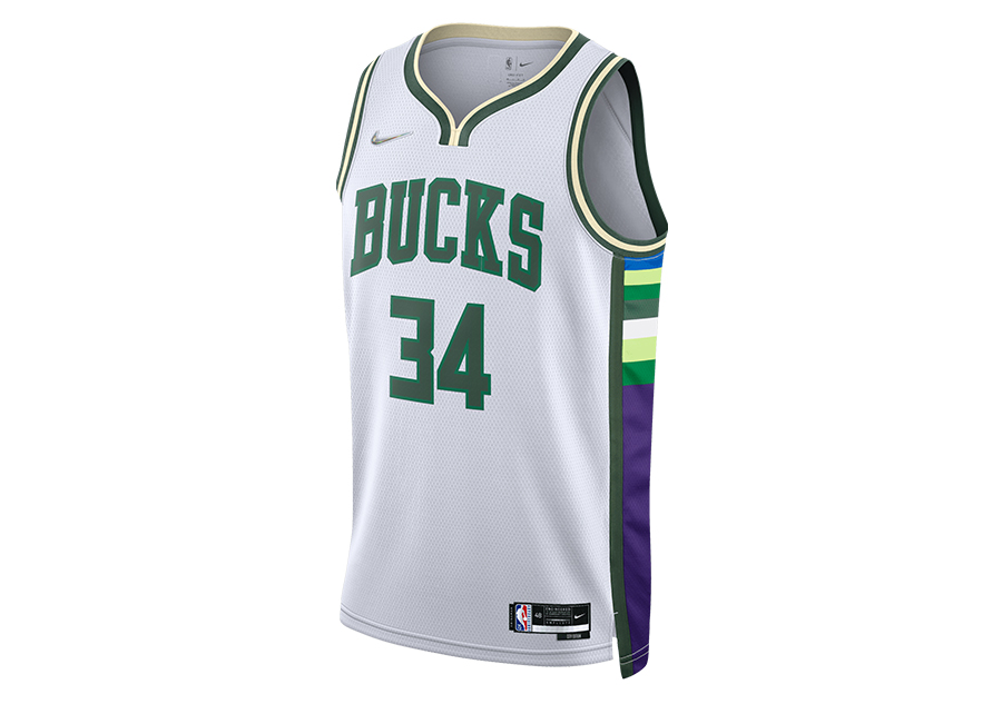 Unisex Nike Giannis Antetokounmpo White Milwaukee Bucks 2022/23 Swingman Jersey - Association Edition