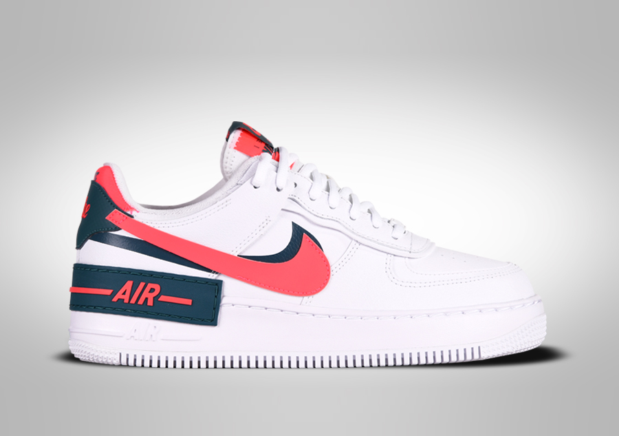NIKE AIR FORCE 1 LOW SHADOW WHITE SOLAR RED fur 162 50 Basketzone