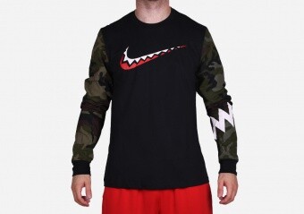 NIKE DNA LONG SLEEVE TEE BLACK