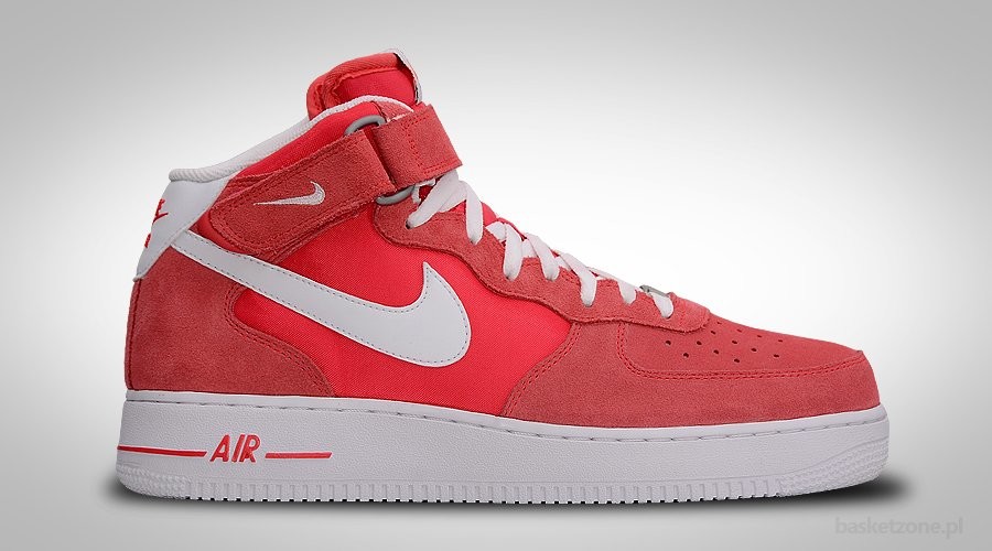 NIKE AIR FORCE 1 MID '07 FUSION RED