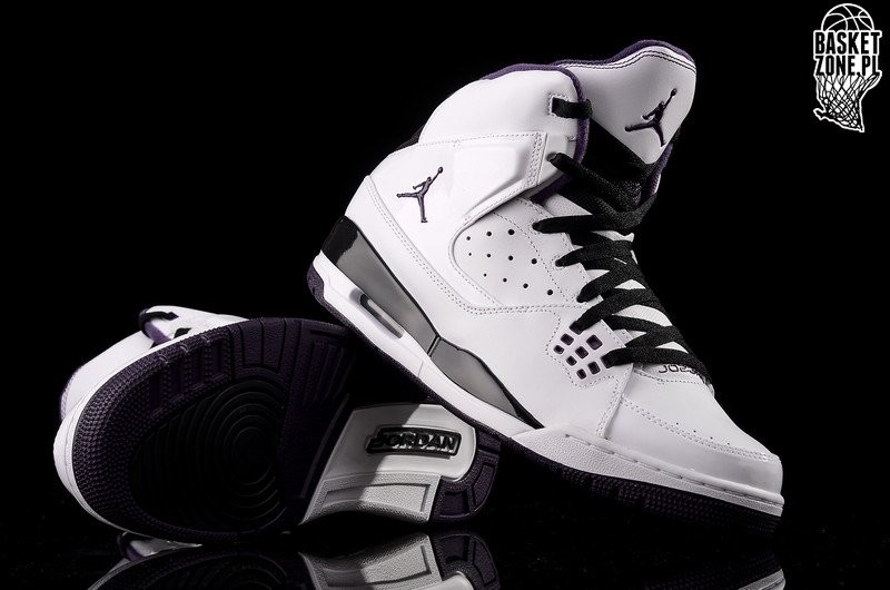 NIKE AIR JORDAN SC 1 WHITE BLACK GRAND PURPLE price 85.00 Basketzone